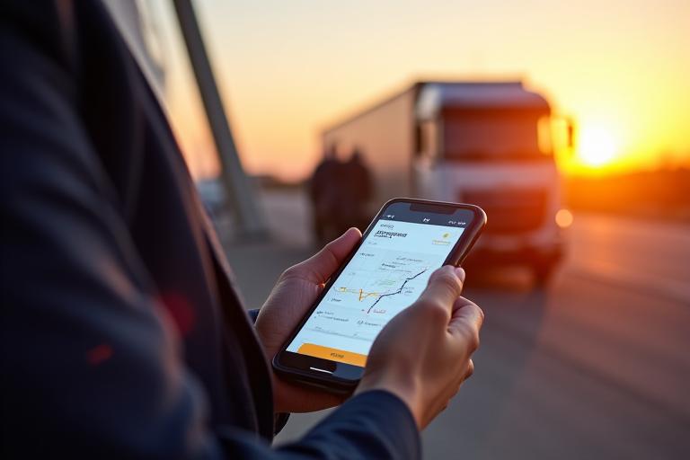 Real-time tracking mobile application