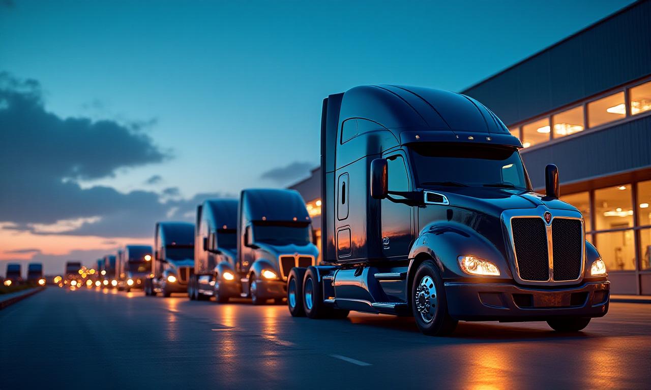 Modern automated trucking hub